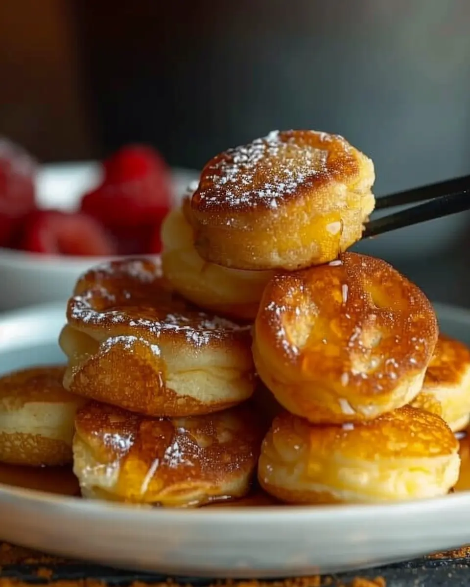 Breakfast Pancake Poppers: Easy Bites with Turkey Bacon and Chicken Ham