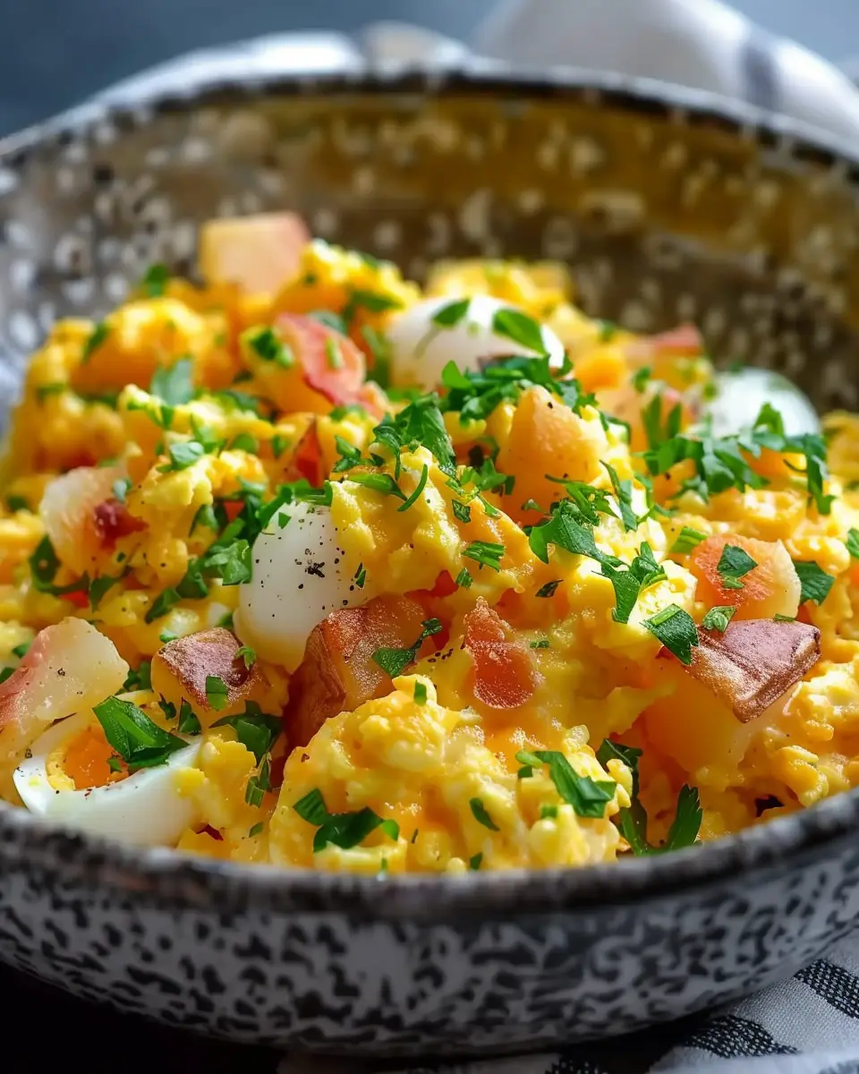 Cheesy Potato Egg Scramble: The Best Comfort Dish for Foodies