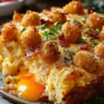 Crispy Tater Tot Breakfast Casserole