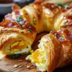 Crescent Breakfast Ring with Eggs