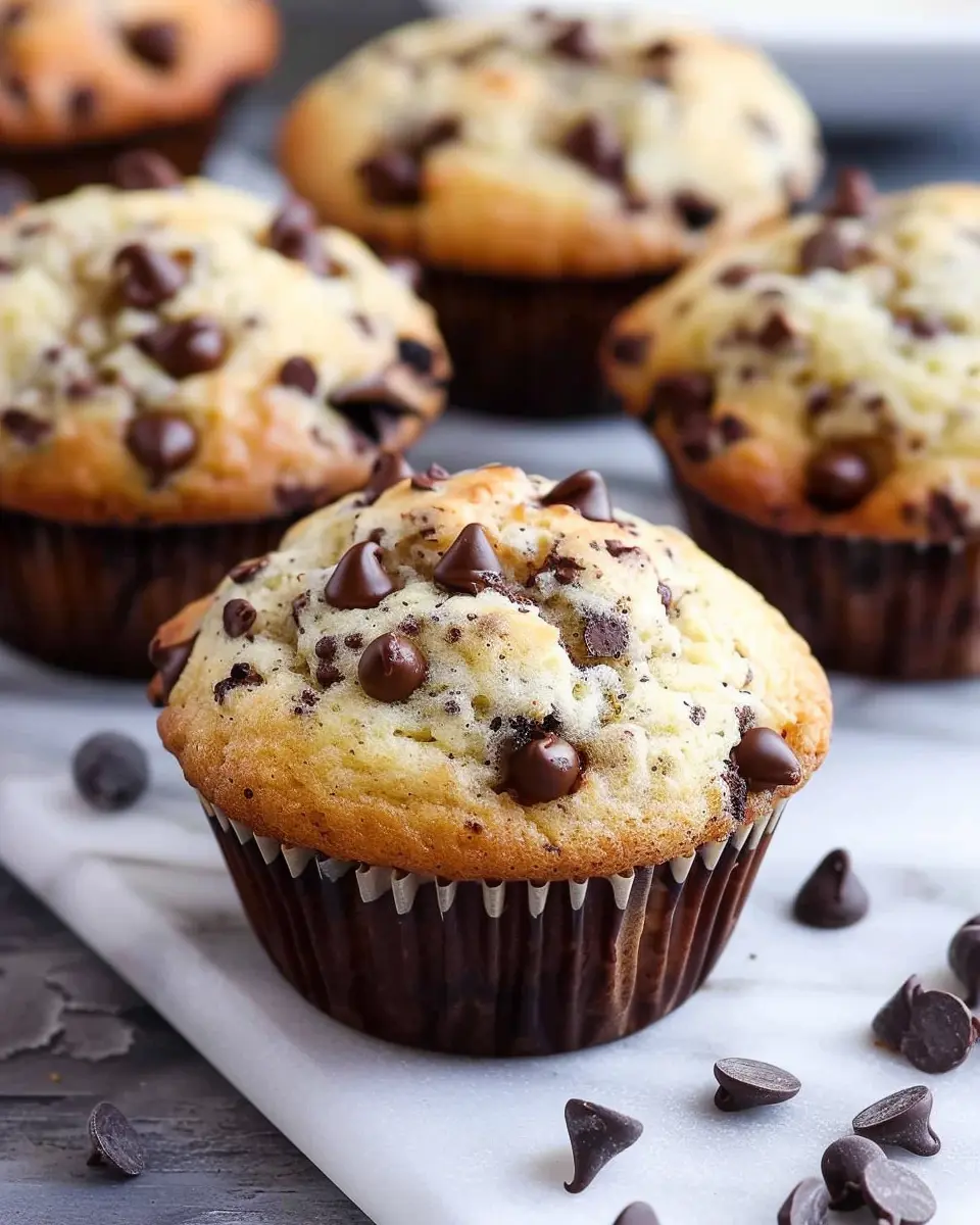 Bakery Style Chocolate Chip Muffins: The Best Easy Recipe