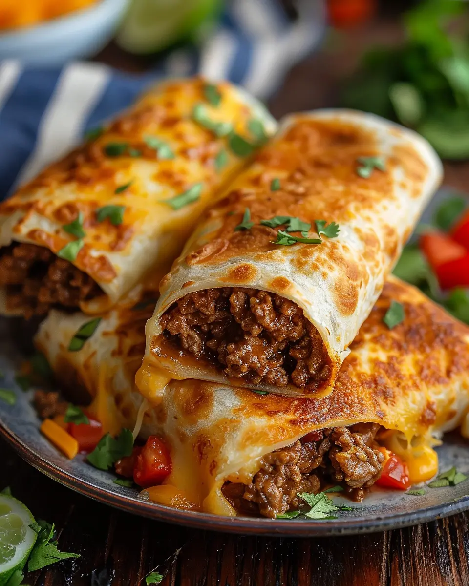 Beef and Cheese Chimichangas Recipe: Easy Homemade Delight