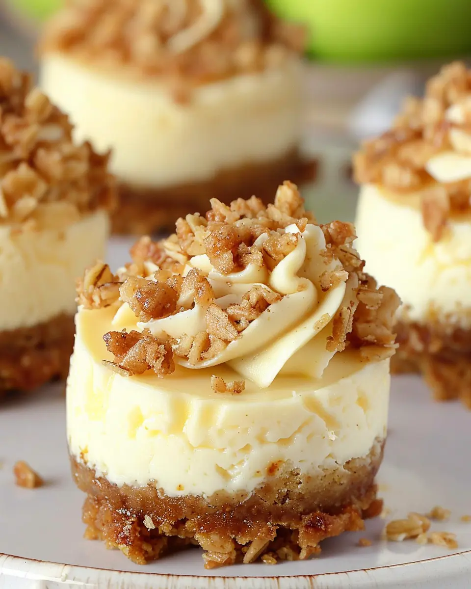 Apple Crisp Mini Cheesecakes for an Indulgent Homemade Treat