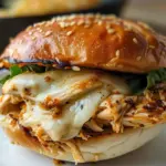 Slow Cooker Parmesan Garlic Chicken Sandwich in Just 4 Steps