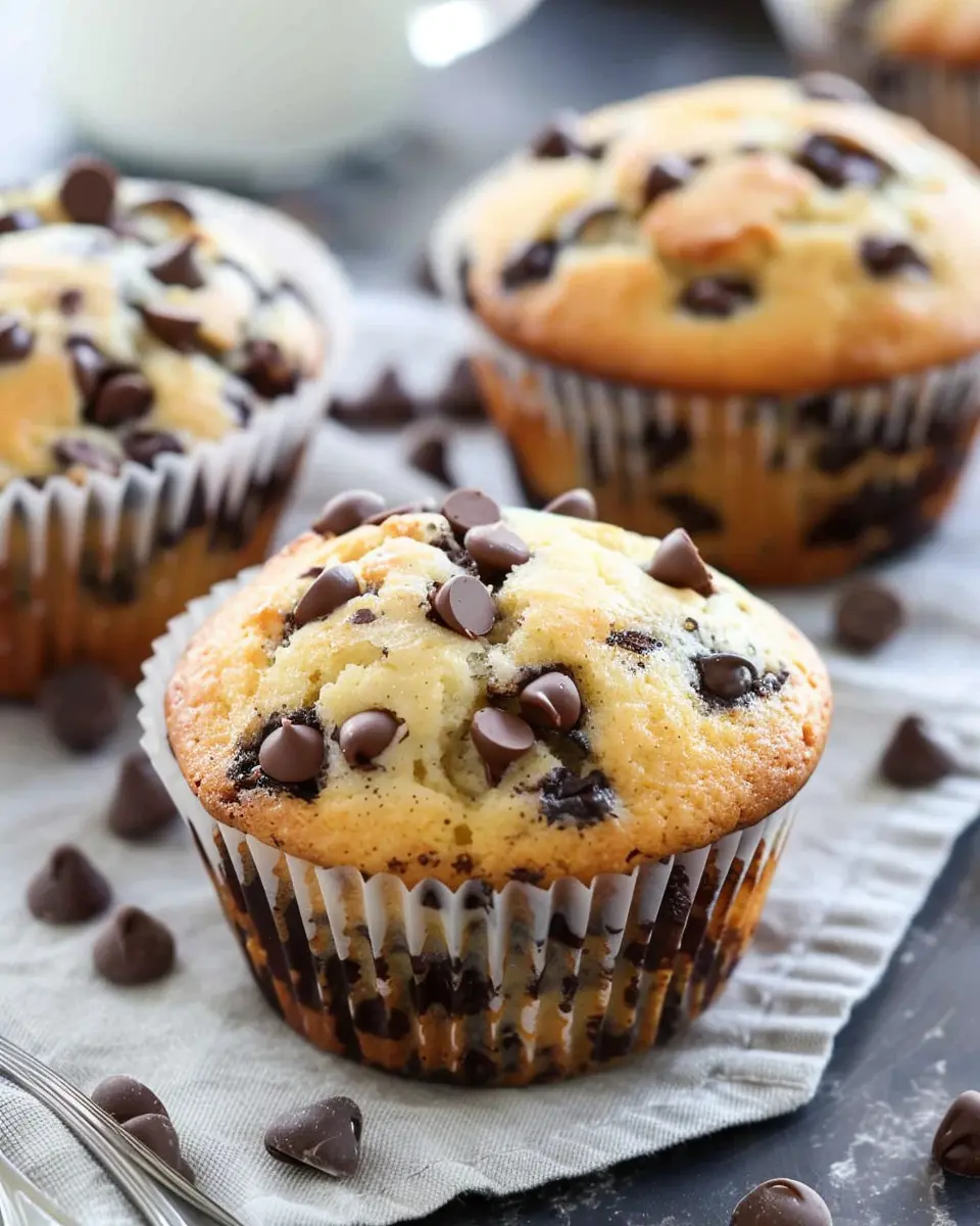 Bakery Style Chocolate Chip Muffins: The Best Homemade Delight