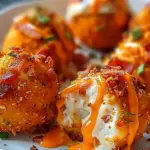 Buffalo Chicken Bacon Mozzarella Bombs for Game Day Bliss