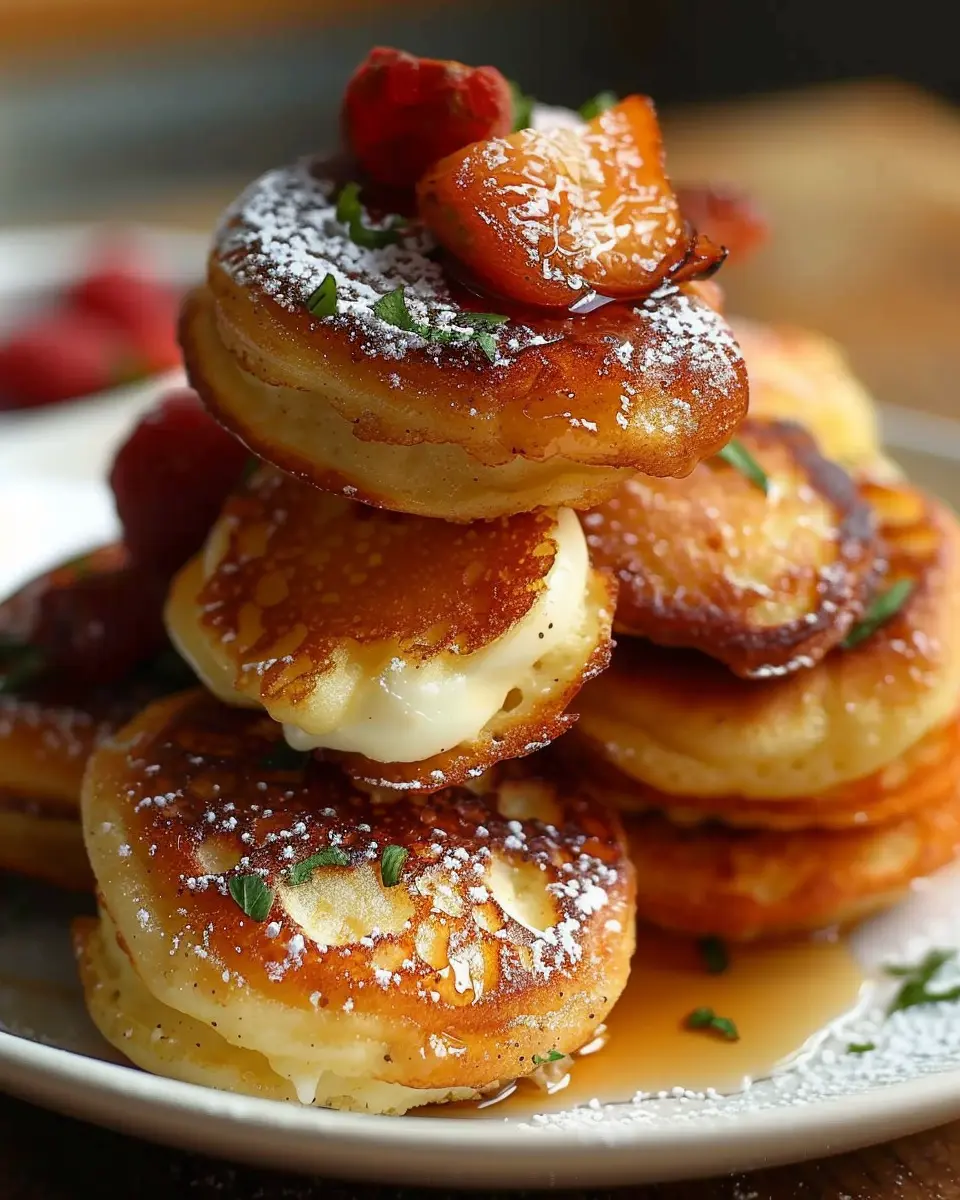 Breakfast Pancake Poppers: Easy Bites with Turkey Bacon and Chicken Ham