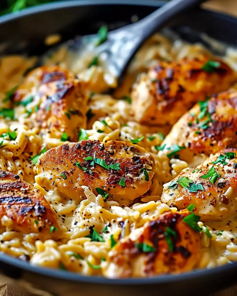 Cajun Chicken Alfredo: Easy One-Pot Orzo in Just 30 Minutes