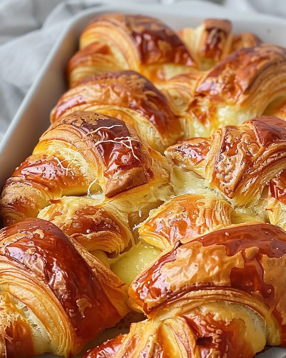 Croissant Bake: Easy Turkey Bacon and Chicken Ham Delight