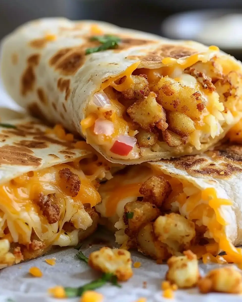 Cheesy Potato Burritos: An Indulgent Comfort Meal Recipe