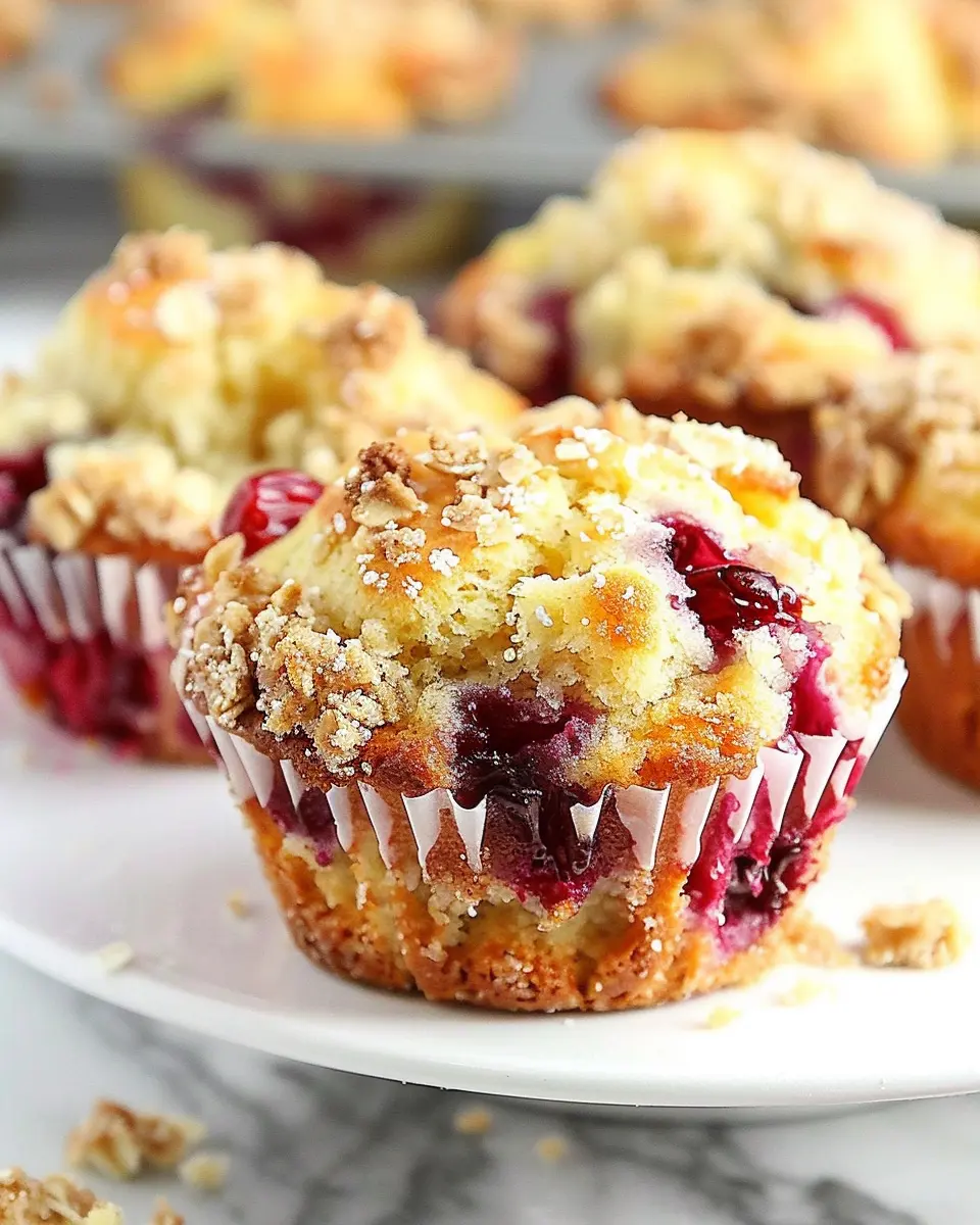 Cranberry Orange Muffins: Easy Recipe with Delicious Streusel Topping