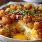 Crispy Tater Tot Breakfast Casserole