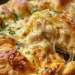 Cheesy Chicken Crescent Bake
