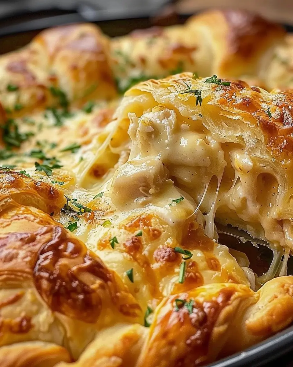 Cheesy Chicken Crescent Bake with Turkey Bacon: A Family Favorite