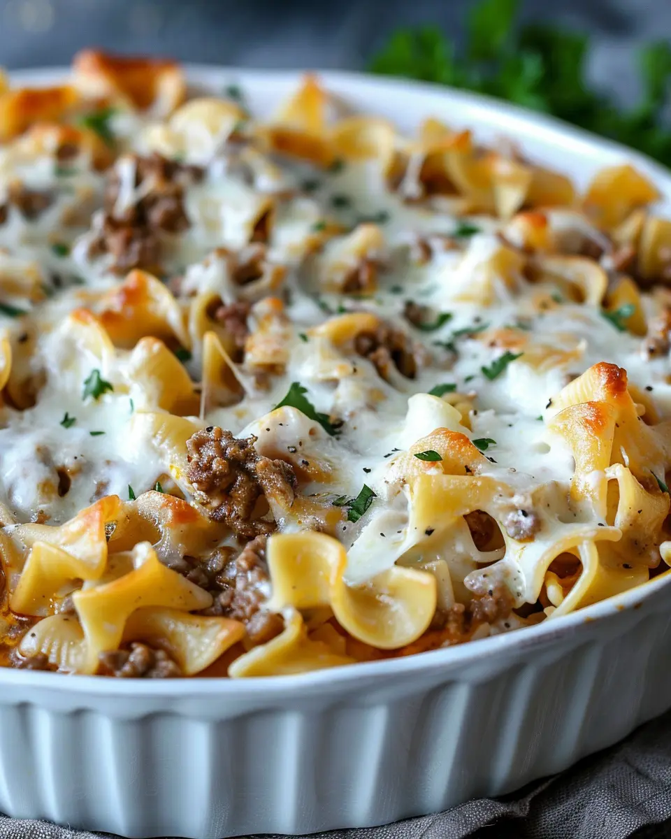 Sour Cream Beef Noodle Casserole: Easy Comfort Food Delight