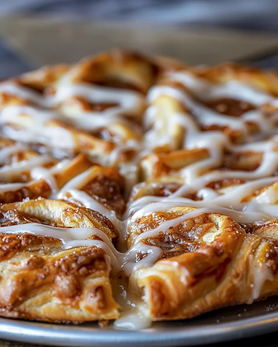 Cinnamon-Sugar Pizza: Indulgent Treat with Crescent Rolls