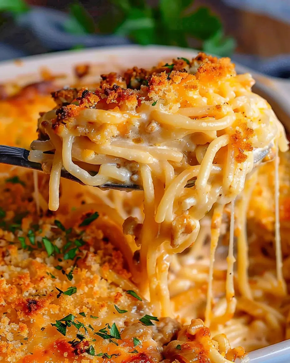 Cheddar Bay Spaghetti Casserole: Easy Comfort Food Delight