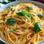 Cremige Pasta in Gemüsesauce