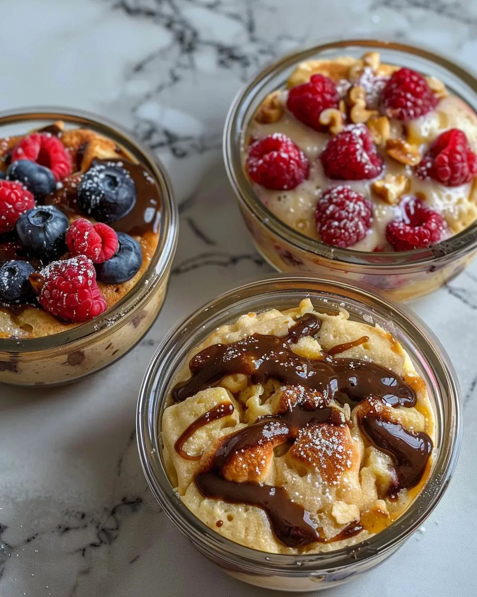 Baked Protein Pancake Bowls: Easy Meal Prep with Turkey Bacon