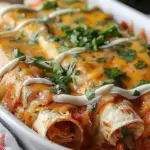 Indulgent Queso Chicken Enchiladas for Quick Weeknight Dinners