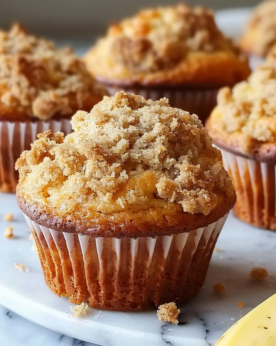 Moist Banana Crumb Muffins Bursting with Flavor and Fun in Minutes