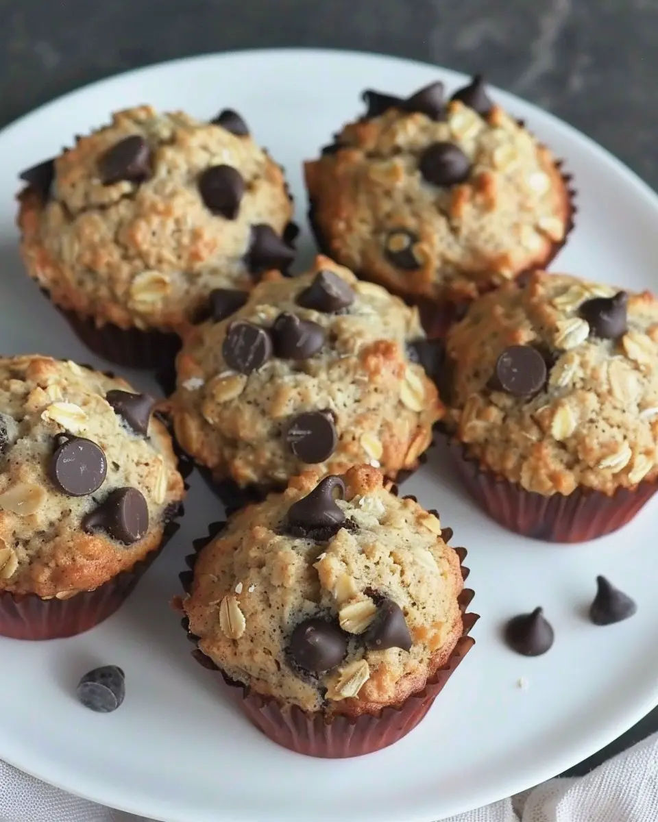 Chocolate Chip Oat Muffins: Easy Homemade Healthier Treats