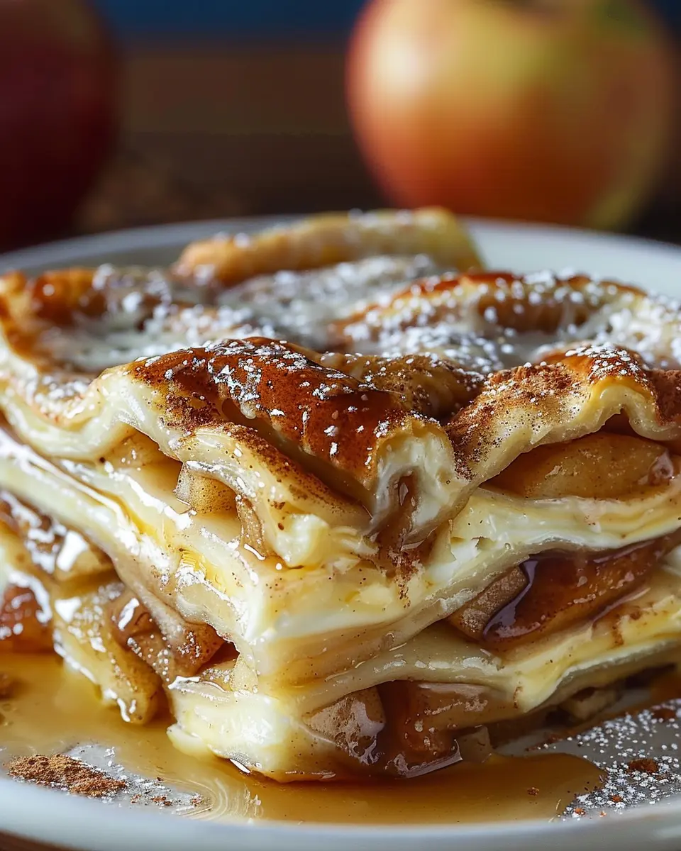 Cinnamon Roll Apple Lasagna: An Indulgent Sweet New Dessert Delight