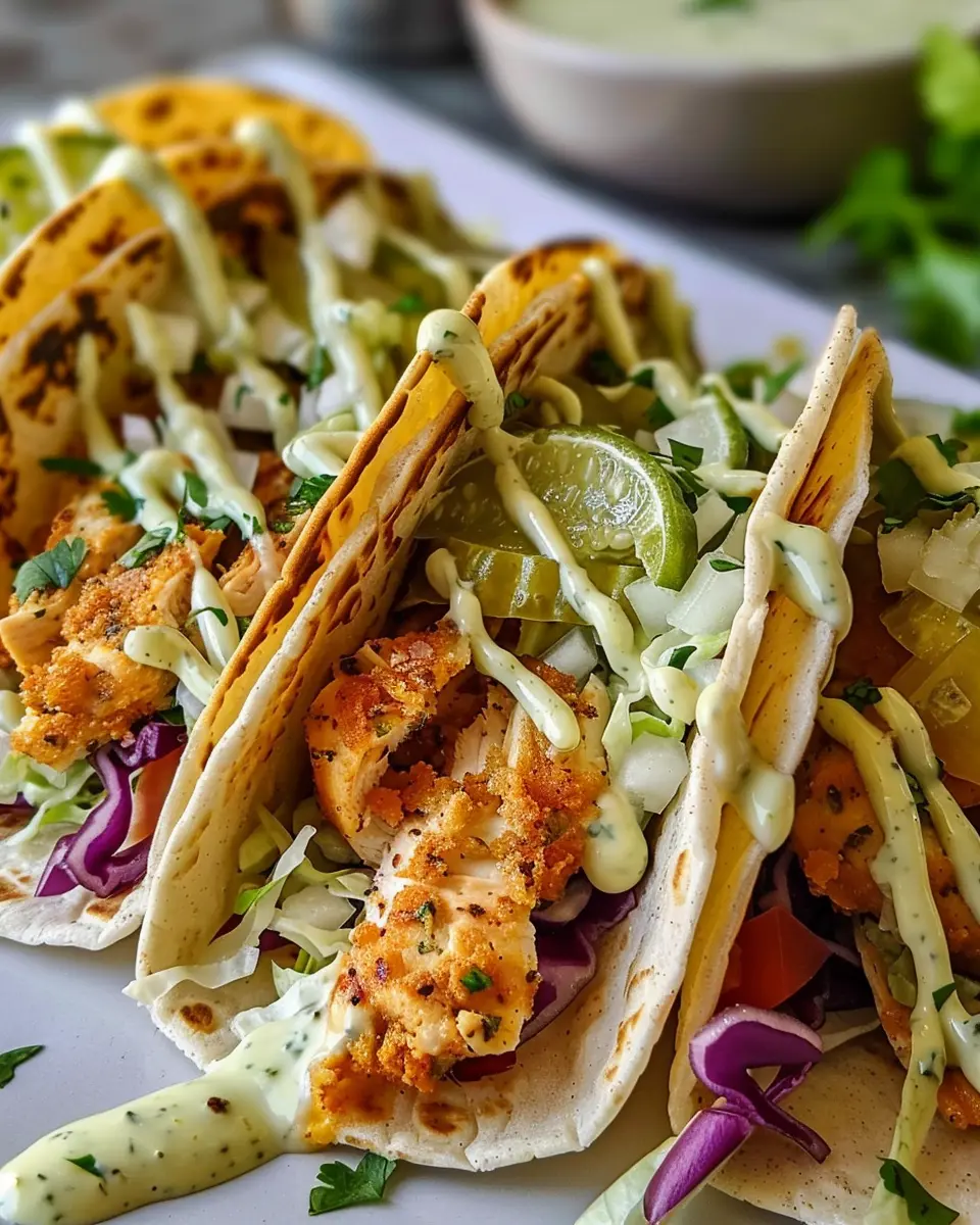 Dill Pickle Ranch Smash Chicken Tacos: Easy Flavorful Delight