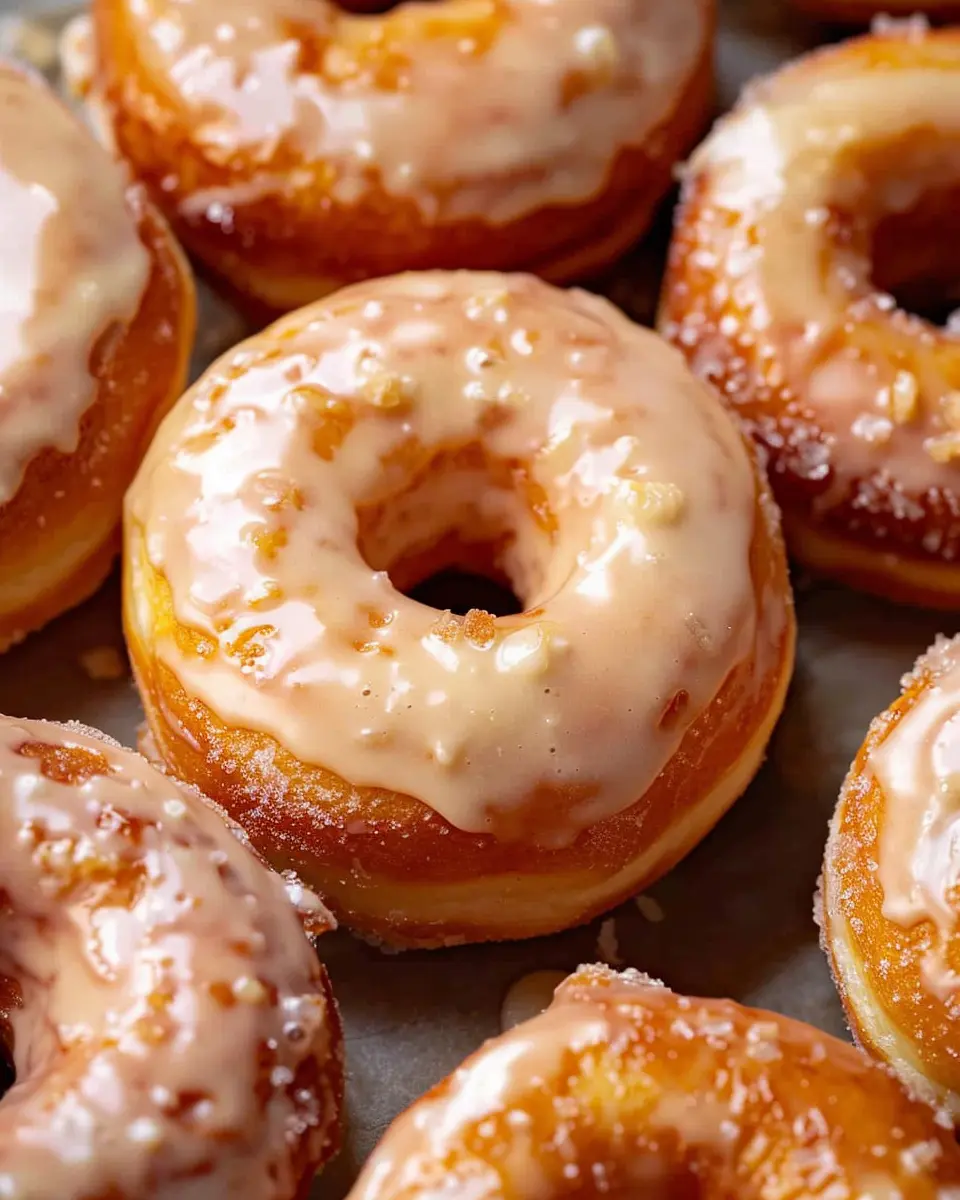 Glazed Donuts: Indulgent Treats with Soft Milk Bread Dough