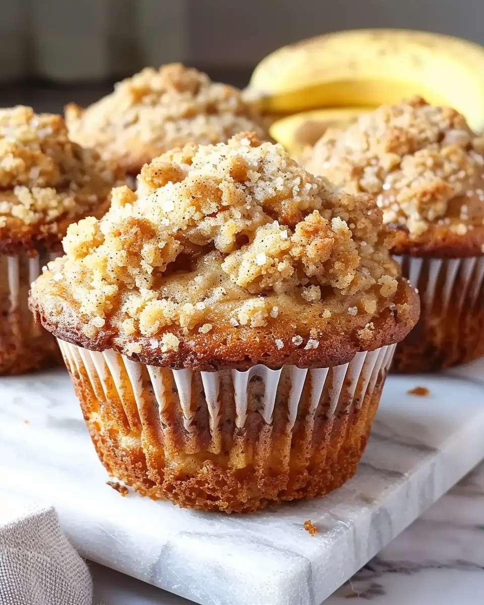 Moist Banana Crumb Muffins Bursting with Flavor and Fun for Everyone