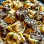 Cracked Garlic Steak Tortellini in Creamhouse Sauce Bliss