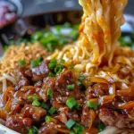 Potsticker Noodle Bowl with Pork & Cabbage Slaw