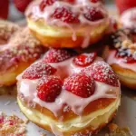Strawberry Cheesecake Donuts-Easy Recipe