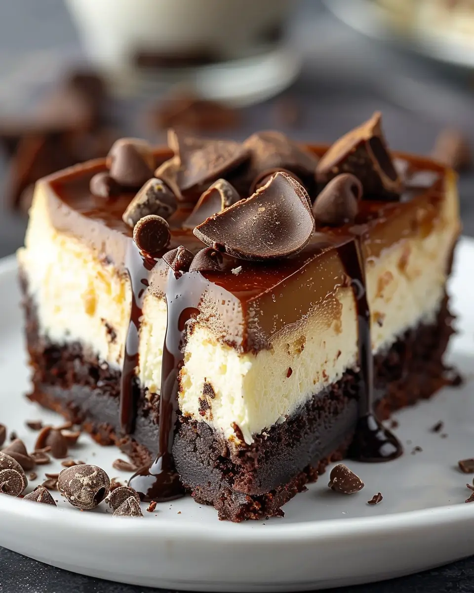 Fudgy Brownie Bottom Cheesecake: A Decadent Dessert Delight