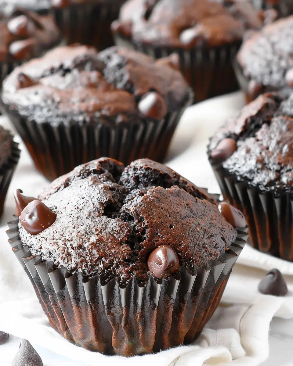 Bakery Style Double Chocolate Chip Muffins: Easy Indulgence at Home