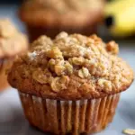 Healthy Banana Oatmeal Muffins