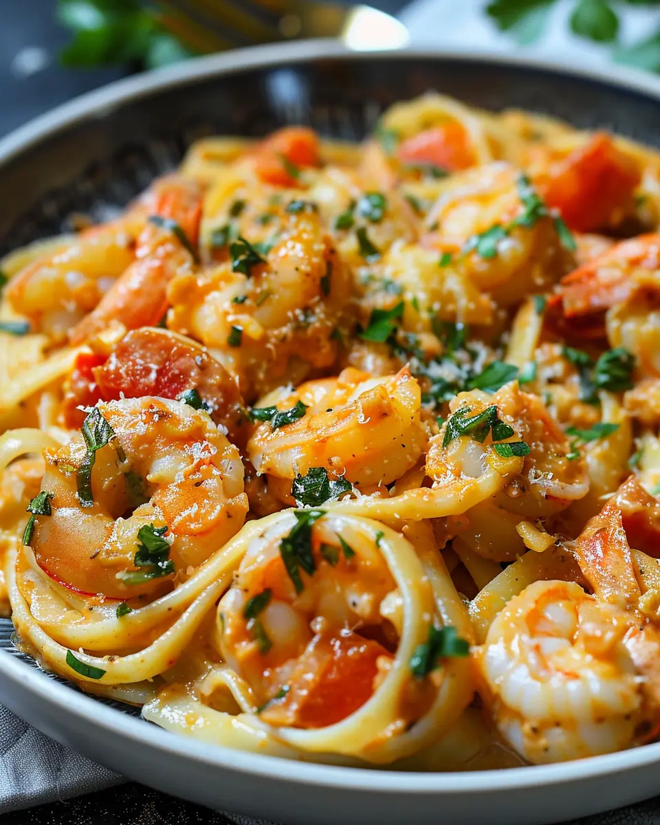 Shrimp Rose Pasta: Easy Indulgence for Weeknight Dinners