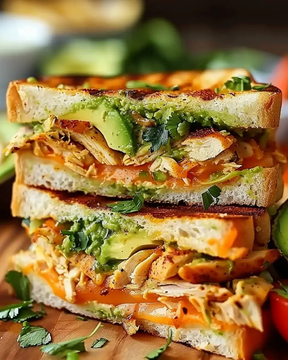 Chicken Avocado Melt Sandwich: Easy Recipe with Turkey Bacon