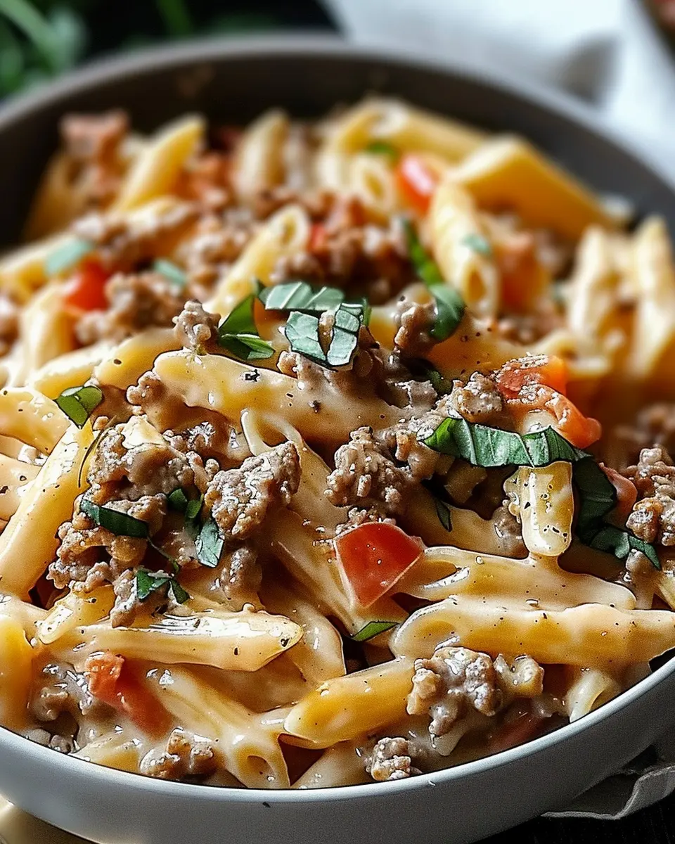 Creamy Rotel Pasta with Ground Beef: Easy Comfort for Weeknight Dinners
