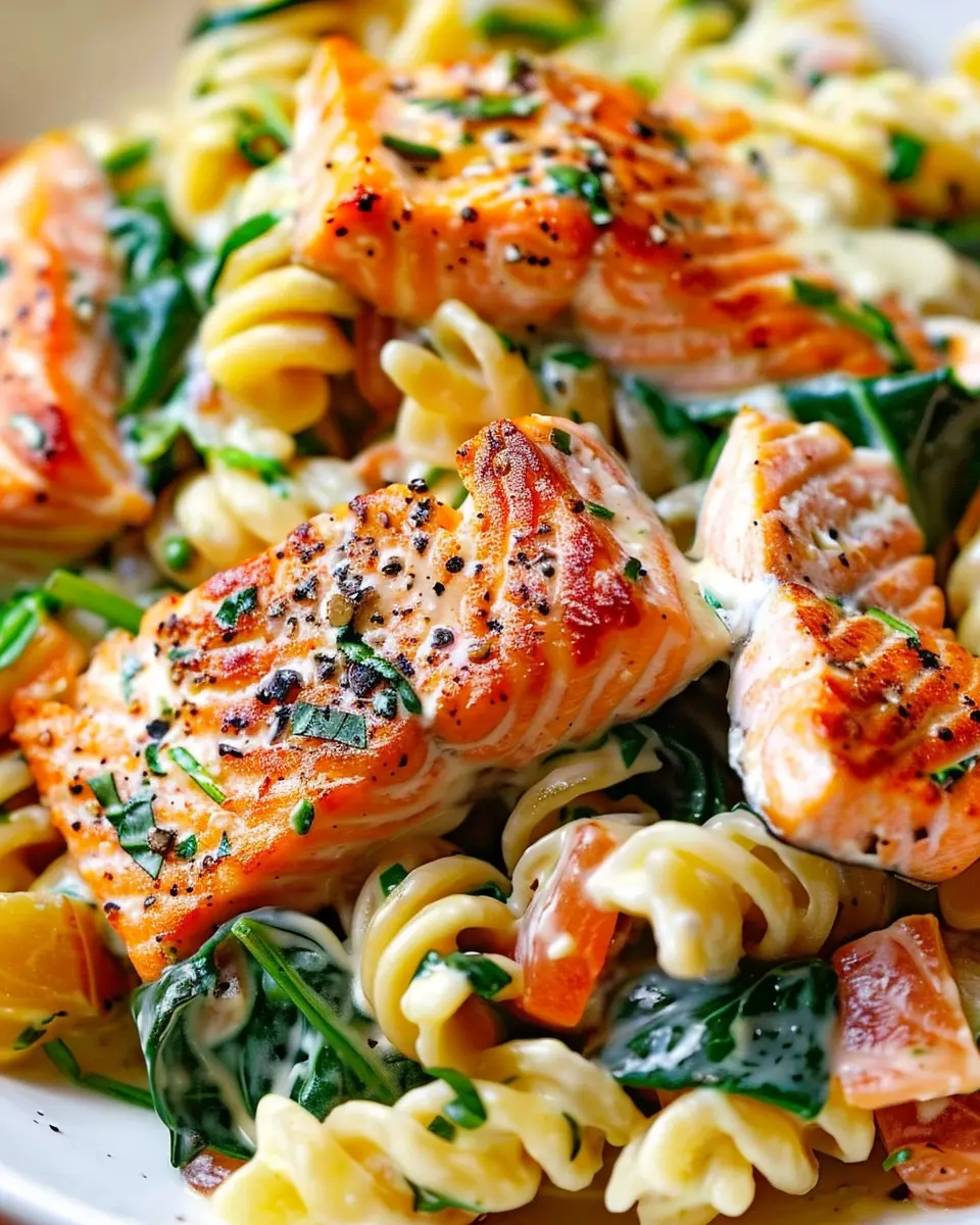 Salmon Spinach Pasta Dish: A Healthy and Easy Recipe to Try
