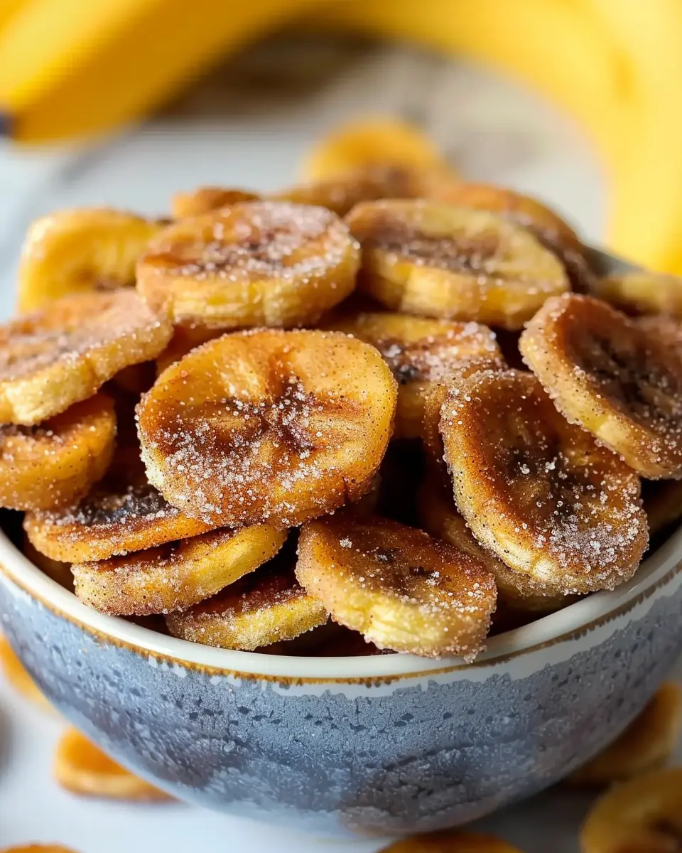 Cinnamon-Sugar Air Fryer Banana Chips: Easy Healthy Snack Delight