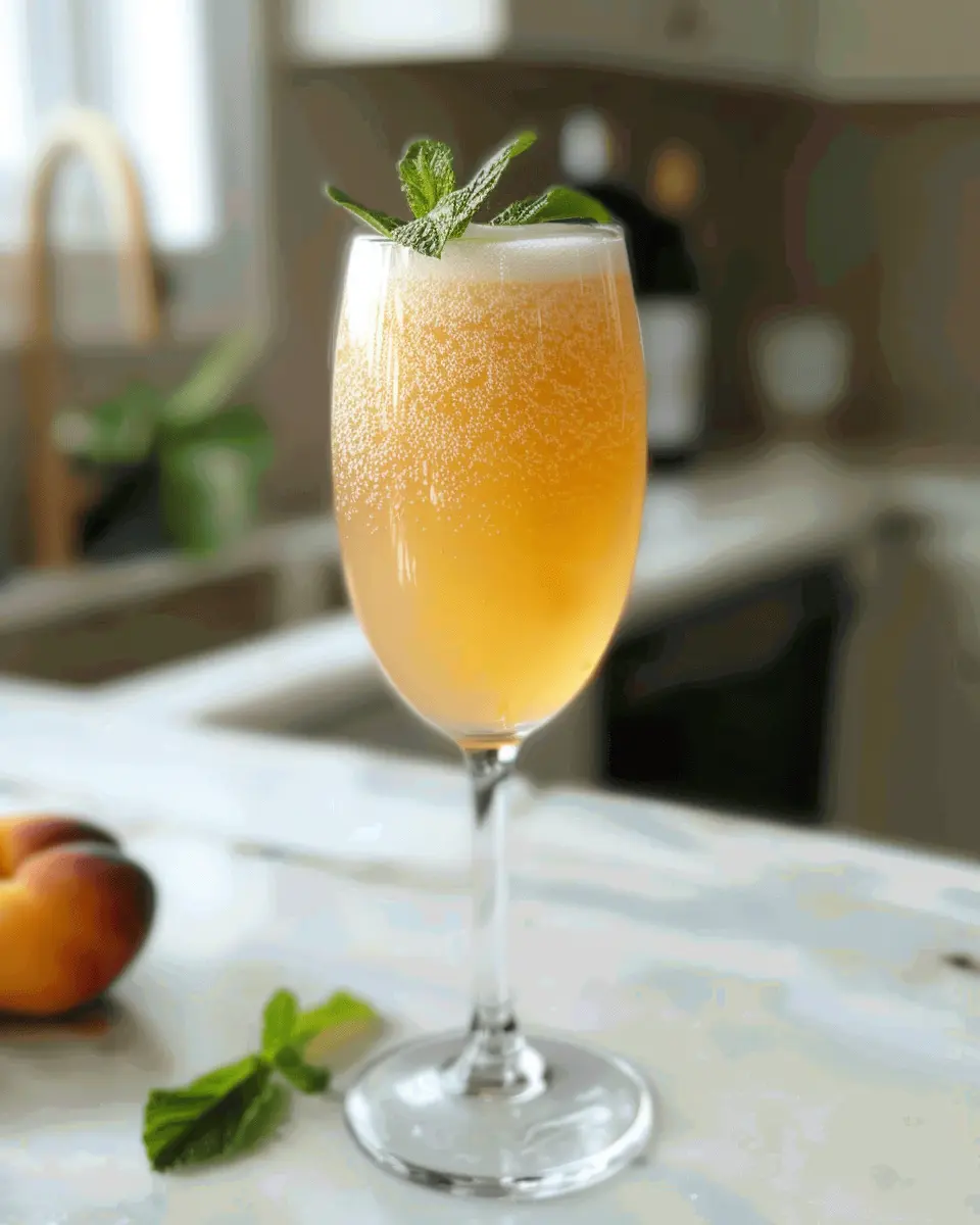 Peach Bellini Mocktail Recipe: Refreshing and Easy Summer Sip