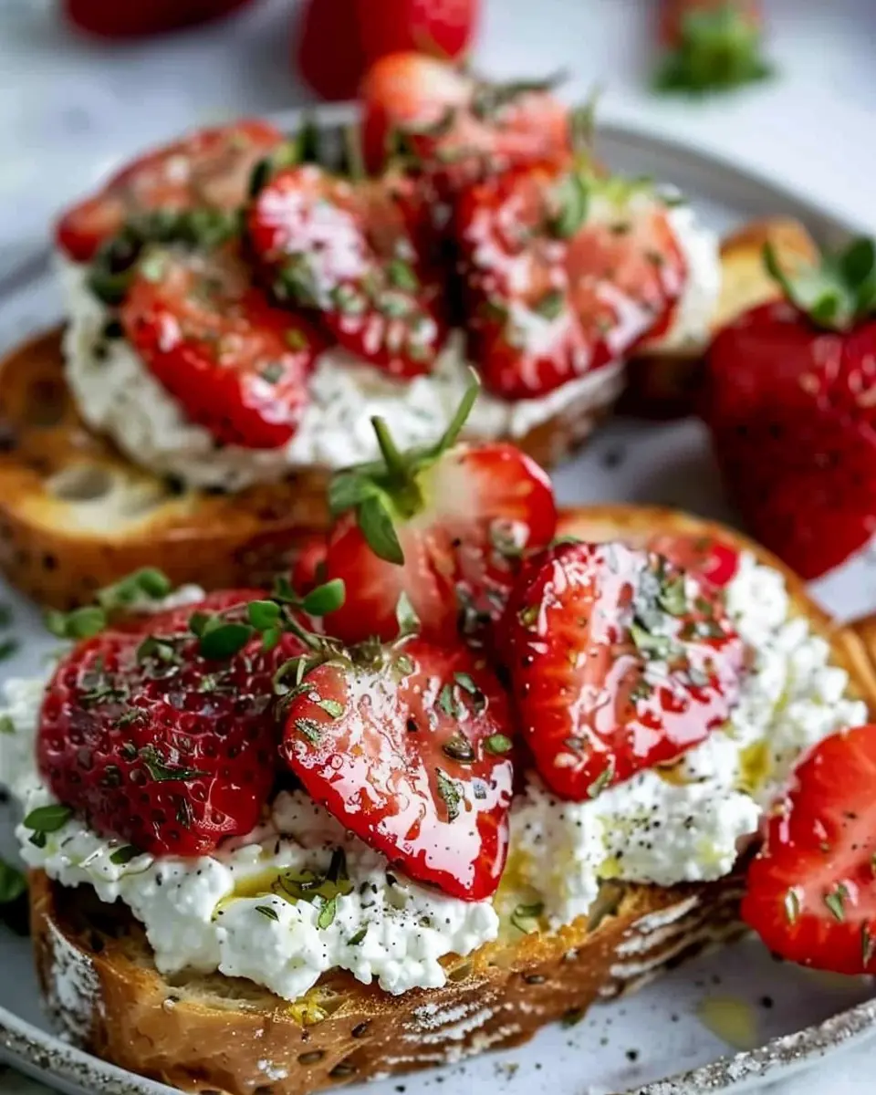 Roasted Strawberry Whipped Ricotta Toast: An Indulgent Treat