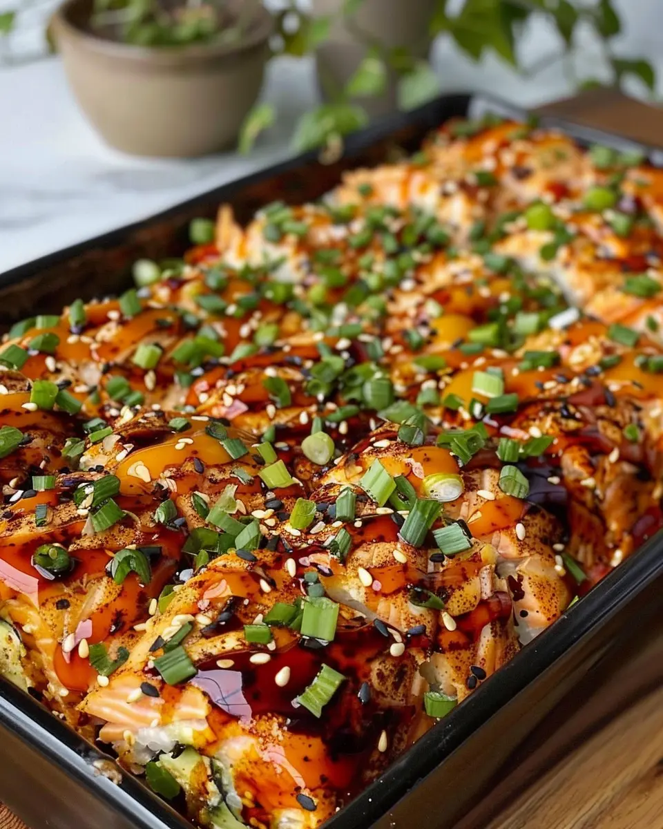 Spicy Salmon Sushi Bake: An Easy, Indulgent Twist on Comfort Food