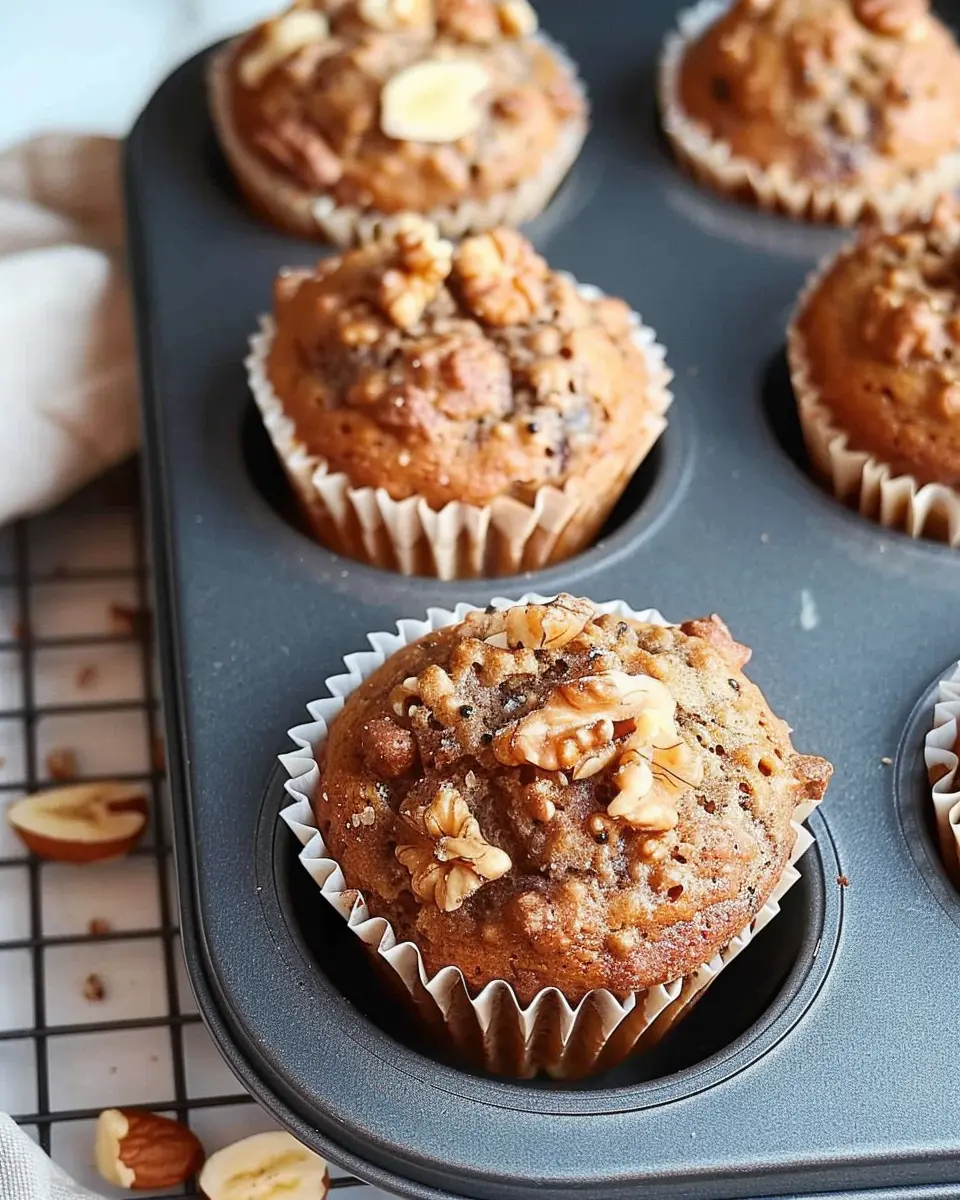 Vegan Banana Nut Muffins: Easy and Delicious Homemade Treats