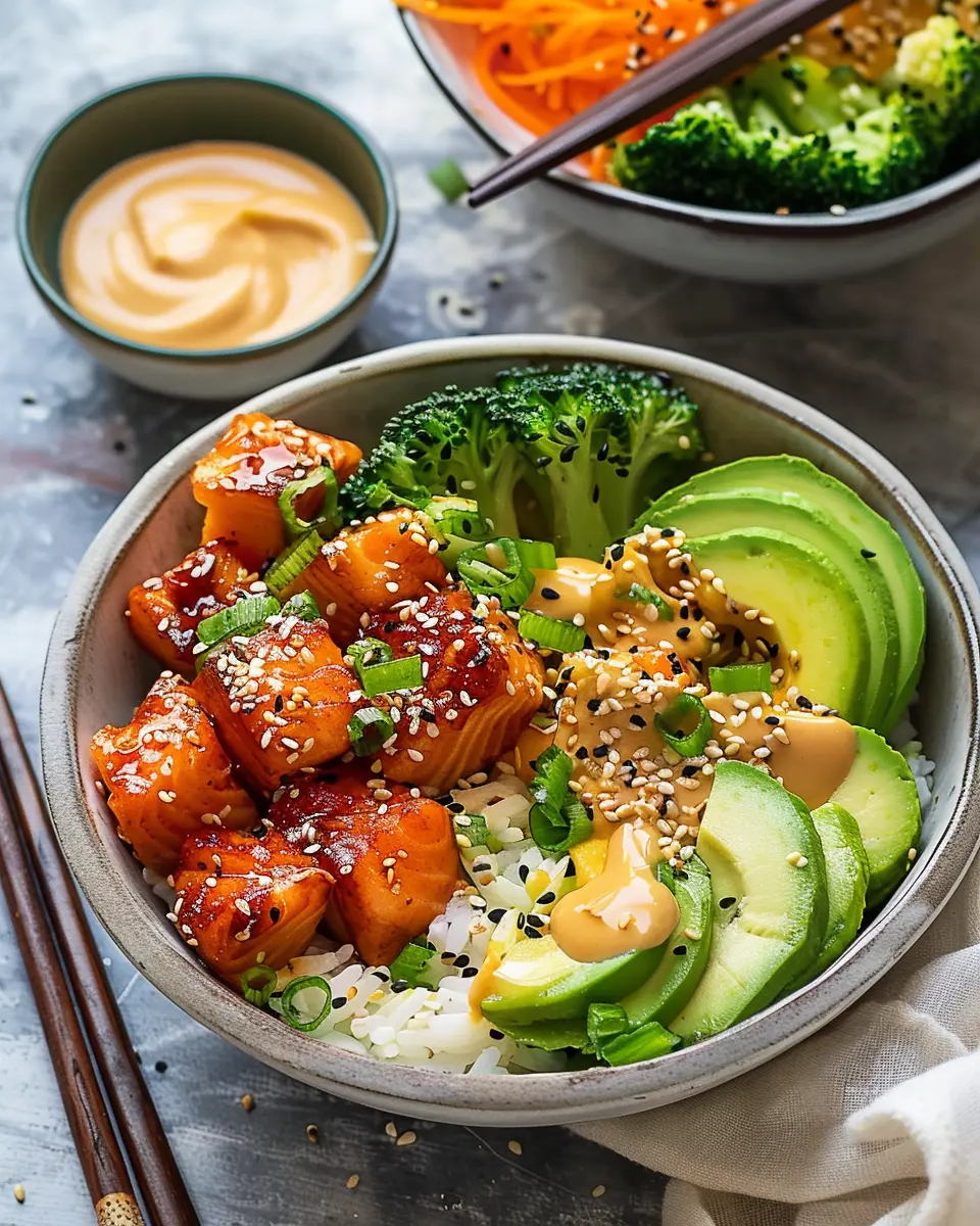 Bang Bang Salmon Bites Bowls: Easy, Flavorful Dinner Delight
