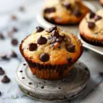 Easy and Moist Banana Chocolate Chip Muffins