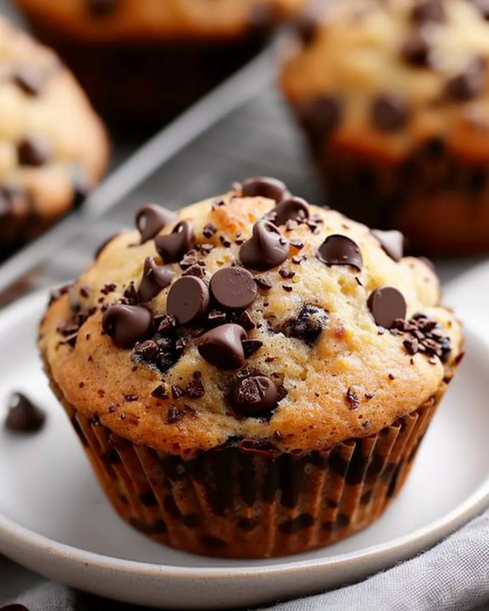 Chocolate Chip Banana Muffins: The Best Easy Recipe Ever