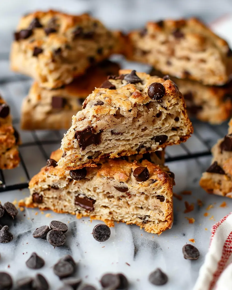 Easy Chocolate Chip Coffee Scones: Deliciously Simple Bliss