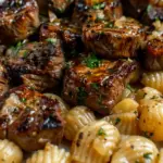 Garlic Butter Steak Bites & Shell Pasta: A Creamy Delight!